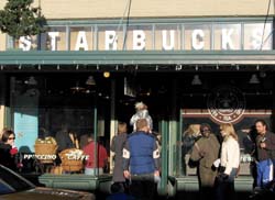 The first Starbucks Coffee store