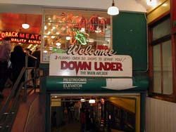 Entrance to the Lower Level Shops at the Pike Place Market