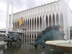 Dinosaurs on display at the Pacific Science Center